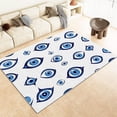 thumbnail image 1 of Area Rug 8x10 ft Blue Eyes Living Room Non-Slip Rug, 3D Print Floor Carpet, Soft Large Area Rugs for Bedroom Dining Room Kitchen, Washable Low-Pile Rug, 1 of 7