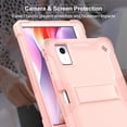 thumbnail image 4 of Rugged Case for Lenovo Idea Tab Plus 12.1 Inch 2025 (Model: TB361FU), Heavy Duty Shockproof Full-Body Protective Cover with Built-in Kickstand & Pen Holder, Black/Rose, 4 of 6