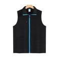 thumbnail image 4 of BXINGOHAI Men's Lightweight Softshell Vest Casual Full Zip Sleeveless Jacket for Golf Travel Hiking Running 2025 Today Black,M, 4 of 7