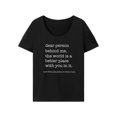 thumbnail image 4 of Camiseta para mujer con cuello redondo, camiseta clásica de ajuste regular, camiseta básica ligera para uso diario, trabajo, playa S, 4 of 8