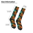 thumbnail image 5 of Daiia Sports Socks Palm Trees Printed Novelty Crew Socks for Men Women Knee High Socks Cotton Socks Soft & Breathable Support Unisex Socks, 5 of 9