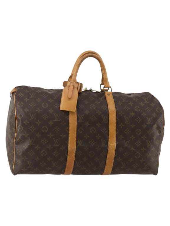 Pre-Owned Louis Vuitton Keepall Monogram Canvas Brown Canvas Travel Bag Bag