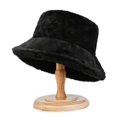 thumbnail image 2 of Gorro de pescador de piel de conejo de imitación gruesa para mujer, de invierno, combinable, de color sólido, cálido y resistente al frío, de piel sintética, 2 of 5