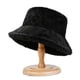 thumbnail image 1 of Gorro de pescador de piel de conejo de imitación gruesa para mujer, de invierno, combinable, de color sólido, cálido y resistente al frío, de piel sintética, 1 of 5