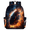 Black, variant on Fire American Football Backpack for Adults, Breathable Adjustable Strap Casual Daypack, Lightweight Sports Themed Work Laptop Backpack