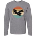 thumbnail image 3 of Inktastic Vintage Airplane Retro Sunset Long Sleeve T-Shirt, 3 of 5