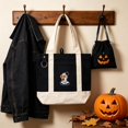 thumbnail image 2 of Halloween Canvas Tote Bag, Mini Tote Purse, Reusable Shoulder Handbag for Party, Shopping, Travel & Daily Use, 2 of 4