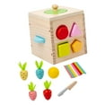 thumbnail image 3 of Tachiuwa Baby Activity Cube Shape Sorting Cube Toy Box for Game Coordination Activity, 3 of 9
