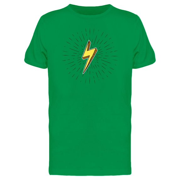 Small Lightning Bolt Cartoon Tee Men's -Image by Shutterstock