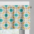 thumbnail image 3 of Ambesonne Teal Valance Pack of 2, Oriental Eastern Design, 54"X12", Mustard Teal and Grey, 3 of 5