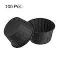 thumbnail image 3 of 100pcs 3.5oz Moldes para Magdalenas de Papel de Tamaño Estándar Envoltorios Antiadherentes Desechables para Bodas Cumpleaños Navidad Postres Negro, 3 of 6