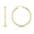 thumbnail image 2 of Brilliance 14KT Yellow Gold 30mm Hoops, 2 of 4