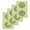 Grass Green, variant on St. Patrick's Day Kitchen Dish Towels for Drying Dishes Set of 4, Farmhouse Lucky Leaves Stripes Border Waffle Weave Microfiber Hand Tea Bathroom Towels Quick Dry & Absorbent Towel 15.7x23.6