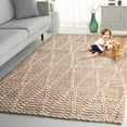 thumbnail image 3 of SAFAVIEH Natural Fiber Brielle Geometric Area Rug, Natural/Ivory, 8' x 10', 3 of 8