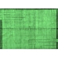 thumbnail image 1 of Ahgly Company Indoor Rectangle Abstract Emerald Green Modern Area Rugs, 7' x 10', 1 of 4