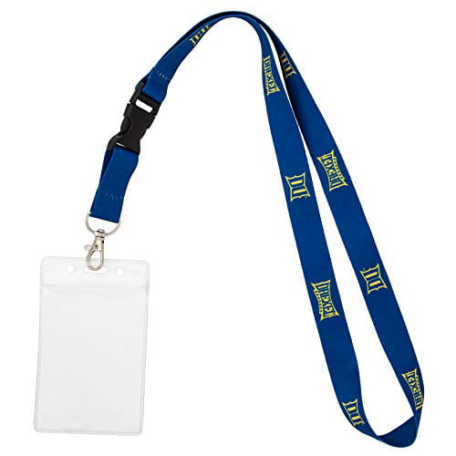 Howard University Lady Bison NCAA Car Keys ID Badge Holder Lanyard Keychain Detachable Breakaway Snap Buckle 