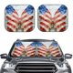 thumbnail image 2 of Balery Patriotic Butterfly Floral Parasol para parabrisas de coche de 2 piezas | Parasol plegable para parabrisas delantero de coche para la mayoría de sedanes-Small, 2 of 6