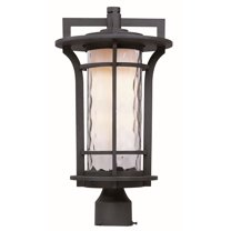 Maxim 65780WGBO Oakville LED 1-Light Outdoor Pole & Post Lantern, Black Oxide