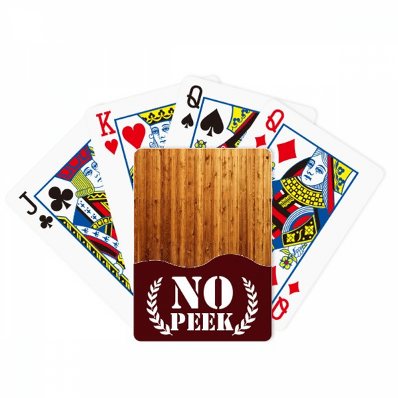 Orange Wood Floor Wallpaper Texture Peek Poker Playing Card Private Game