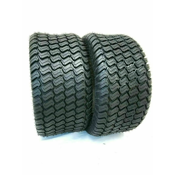 Two 16x6.50-8 Lawn Tractor Tires Heavy Duty Mower 16x650-8 4 Ply