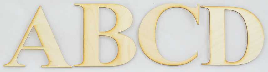 1 Pc, 8 Inch X 1/8 Inch Thick A Times New Roman Bold Wood Letters Easy To Paint Or Decorate - image 2 of 3