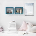 thumbnail image 3 of Kaboon Wall Mount Cube Shelf Set of 2, 12.5x12.5x7.87, Model-Cube-Shelf, Cyan, 3 of 8