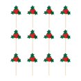 thumbnail image 2 of Paquete de 12 Adornos Navideños para Cupcakes, Selecciones, Decoración para hogar, Suministros para Fiestas, Favores perfecl  Topper de pastel de Navidad, 2 of 8