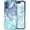 Blue Cyan, variant on Case for iPhone 16 Case (2024), [Military Grade Drop Tested] Marble Pattern Design Slim Rugged Shockproof Women Girls Men Protective Anti-Scratch Cover for iPhone 16, Blue Cyan