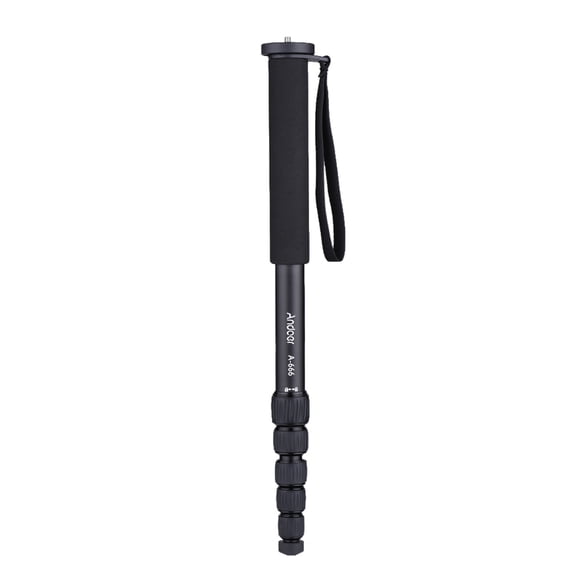 Andoer A-666 181cm / 5.9ft Appareil Photo Télescopique en Aluminium Monopode Unipod Bâton 6 Sections Charge Max. 10kg / 22lbs avec Sac de Transport pour Caméscope Vidéo Studio Photographie