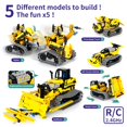 thumbnail image 2 of Kit de construcción de juguetes para robots STEM LECPOP 5 en 1 con 452 bloques, 2 of 6