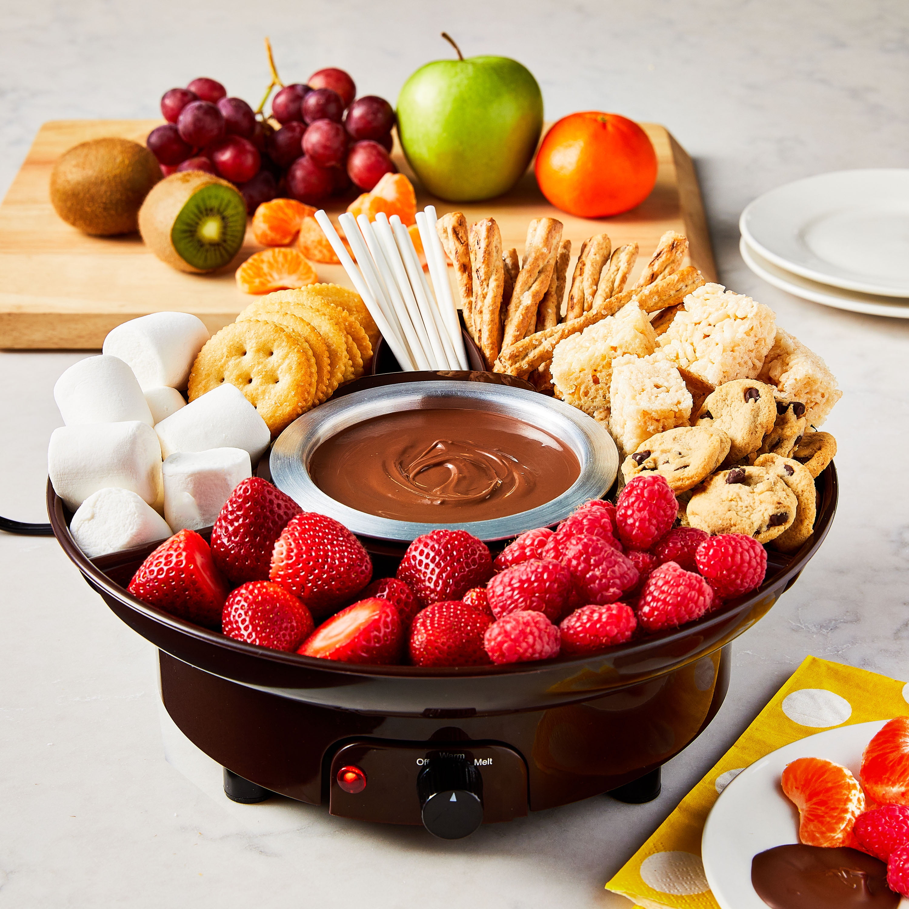 6-Ounce Aluminum Electric Fondue Melter Tray, Black, by Way To Celebrate