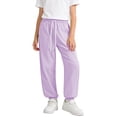 thumbnail image 2 of Diufon Kids Pants Summer Casual Drawstring Waist Cropped Pants Lightweight Sport Running Trousers with Pockets, 2 of 8