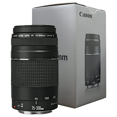 Canon EF 75-300mm f/4-5.6 III Autofocus Lens for EOS T6 T6s T6i T5 T5i