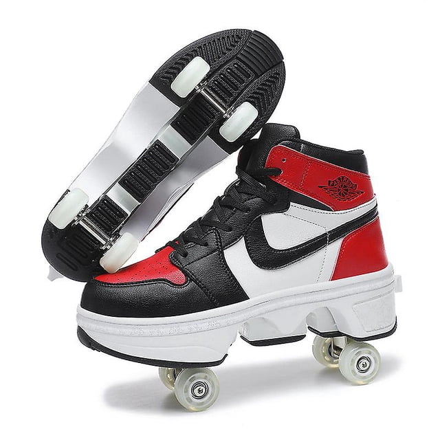 Rechargeable children's adult universal roller skates 118 four wheels