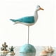 thumbnail image 5 of Figura de gaviota de madera, estatua de aves marinas, estatua de gaviota, decoración costera para oficina Azul, 5 of 9