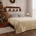 thumbnail image 2 of MARNUR Electric Heated Blanket Queen Size 84''x90'', Fast Heating with Dual Controllers, 10 Heating Levels, 10H Timer, Preheat Function - Beige, 2 of 13