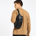 thumbnail image 6 of Leatherboss Genuine Leather Jumbo Fanny Pack with 2 Side Pockets, 6 of 10
