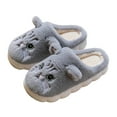thumbnail image 3 of Kilaqueen Cute Cat House Shoes for Women, Soft Fuzzy Animal Slippers Scuff Slipper Socks With Non-Slip Grippers, Memory Foam Winter Warm Slippers Indoor Outdoor, 3 of 4
