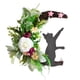 thumbnail image 1 of Corona Gato Y Con Flores para Puerta Halloween 30CM, 1 of 9