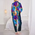 thumbnail image 5 of Bingfone Womens Pajama Sets Magic Mushrooms ,Fireflies Print,Long Sleeve Loungewear Pajamas Set-Small, 5 of 9