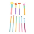 thumbnail image 2 of Cosmetics Brushes, Nylon Hair Colourful Makeup Brush Set  for Contouring, 2 of 7