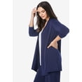 thumbnail image 4 of Roaman's Women's Plus Size Ultrasmooth Fabric Long Sleeve Cardigan, 4 of 6