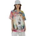 thumbnail image 4 of Happy Birthday to Bull Terrier Kitten Party Balloons Cake Hawaiian Shirt Breathable Summer Unisex Merch Bully Dog Lovers Gifts Idea - 00027, 4 of 6