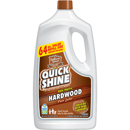 - Quick Shine High Traffic Hardwood Floor Luster; 64 oz.
