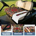 thumbnail image 4 of Mandala Patterned Golf Cart Towel 51" x 31", Universal Fit Seat Cover for EZGO, Club Car, Yamaha Benches, 4 of 8