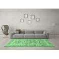 thumbnail image 3 of Ahgly Company Indoor Round Persian Emerald Green Traditional Area Rugs, 3' Round, 3 of 4