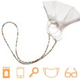 thumbnail image 7 of 2PCS Eyeglasses Chain, Eyeglass Chains Holders Beaded Glasses, Cord Anti-slip Glasses for Women Glasses Cord Lanyard , Sports (Green, Pink, 7 of 7