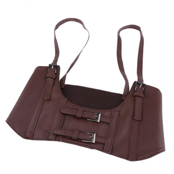 2x Cinturón de corsé para mujer, cinturón de cinturo de material cuero artificial de moda, de moda, abrocha el cinturón, te hace más hermosa y del Yuyangstore Corsé de cinturón de cintura