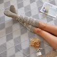 thumbnail image 3 of Minnieouse 1 par de medias por encima de la rodilla para mujer con estampado de otoño invierno cálido viaje de punto calcetines ajustados altos para mujer Medias Blanco Minnieouse AP013306-01, 3 of 6