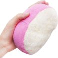 thumbnail image 1 of Pink Toalla de baño con piel muerta exfoliante de lufa Natural, Bola de baño portátil hecha con esponja de Luffa para ducha, color rosa, talla única, 1 of 1